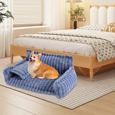 Pet Couch Dog Bed Cat Bed Washable Removable Fluffy Rabbit Plush Couch For Pet