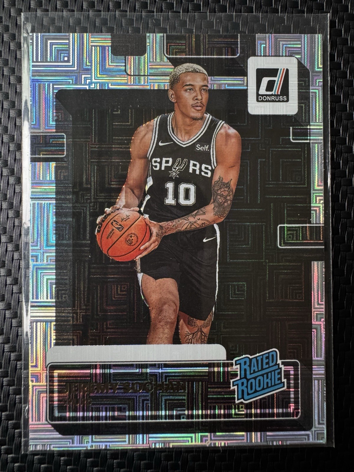 2022-23 Donruss Choice Jeremy Sochan Rated Rookie Mojo Parallel Spurs No. 209