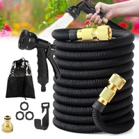 15M Flexibler Gartenschlauch Dehnbarer Wasserschlauch Flexischlauch Flexibel