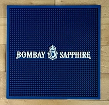 Bombay Sapphire Gin Rubber Service Wait Station Large Square Bar Spill Mat *NEW*