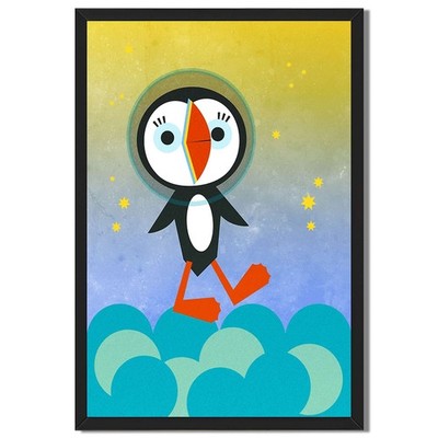 Cute Puffin Wall Art Canvas Oil Paintings Reproduction