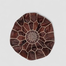 Pouf Pillows Unstuffed Leather Ottomans  Poufs