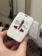 Universal Travel Power Adapter USA EU UK AU India All In One Compact Plug