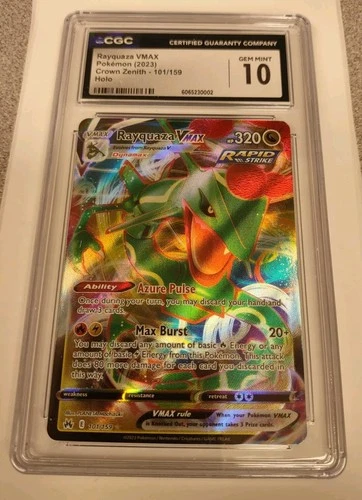 Rayquaza VMAX 101/159 Crown Zenith Holo Ultra Rare 2023 CGC 10 GEM MINT