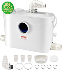 900W Macerator Sewerage Pump 48GPM Upflush Toilet Waste Water Disposal Unit