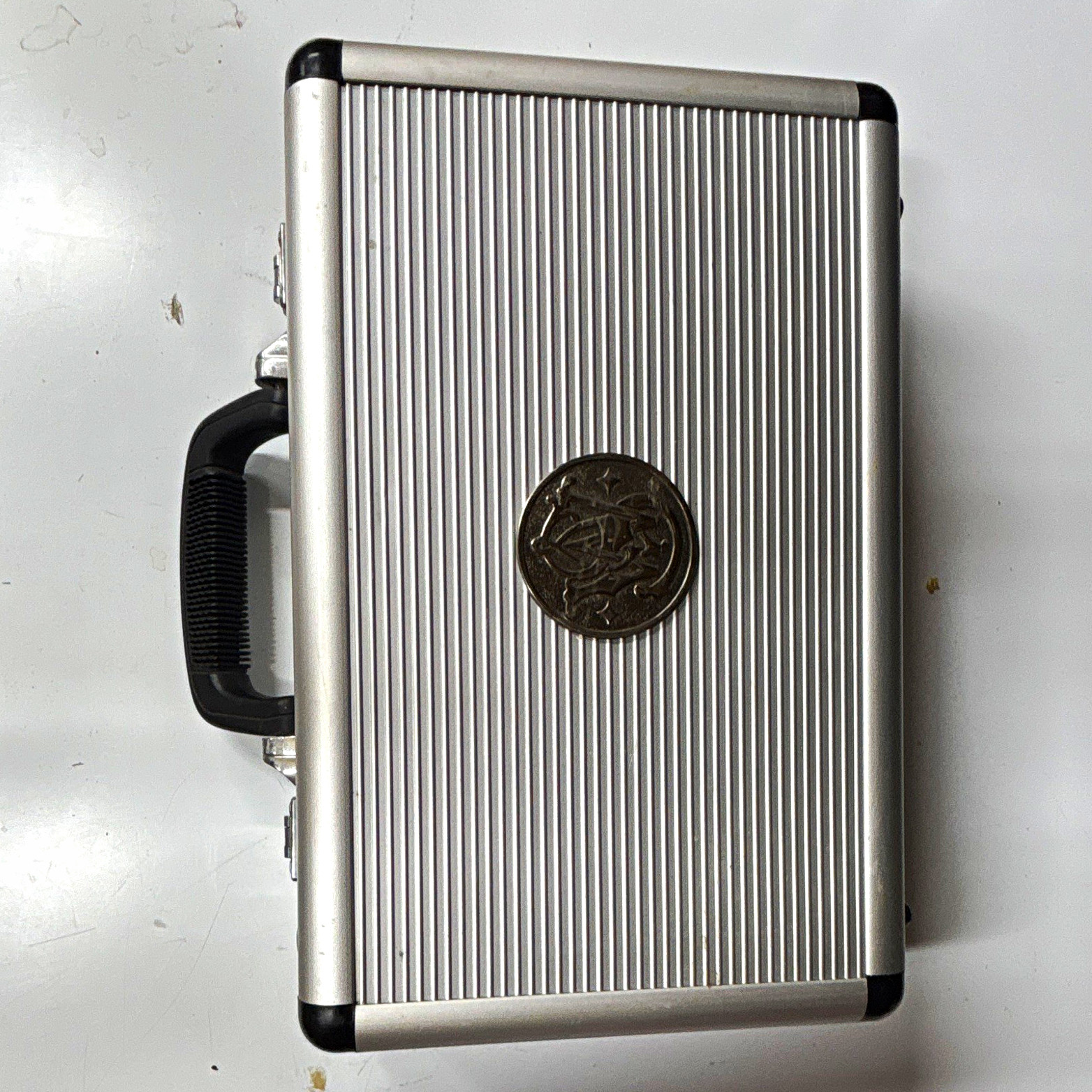 Aluminum Hard Carry Case w/ Foam Padding & Combination Lock, 16x9x5 Silver