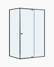 Framed Shower Screen 1200mm Screen Glass Shower Enclosure Black 6mm Thick NEW