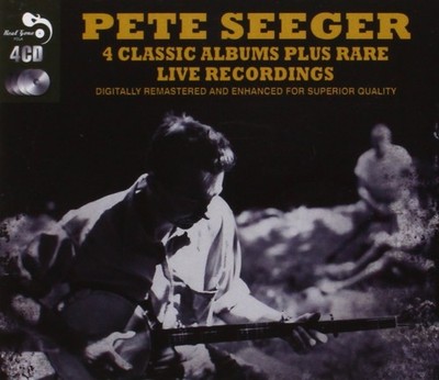 PETE SEEGER - 4 CLASSIC ALBUMS PLUS RARE TRACKS 4 CD NEU 