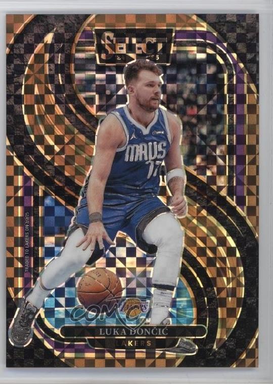 2024 Select Premier Level Bronze Checker Prizm 27/49 Luka Doncic Dončić #141 6b6