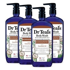 Pure Epsom Salt Set 4 Pack 24 Fl Oz Foaming Bath wellness wash
