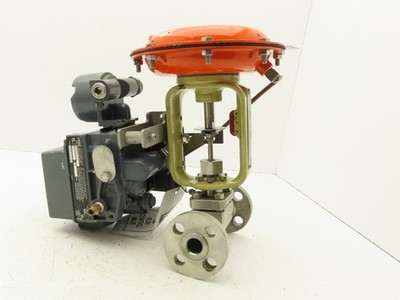 Fisher 32-24 588 Diaphragm Valve 1/2'' 316 Flanged FieldVue Positioner 5-15 PSI