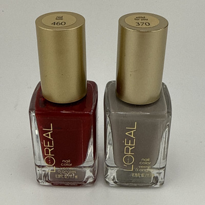 L'OREAL NAIL POLISH Set of 2 Red Tote & Eiffel For You