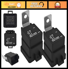 Pack of 2 Functional 5-Pin Relay Switches - 12VDC 40A for Automotive Systems