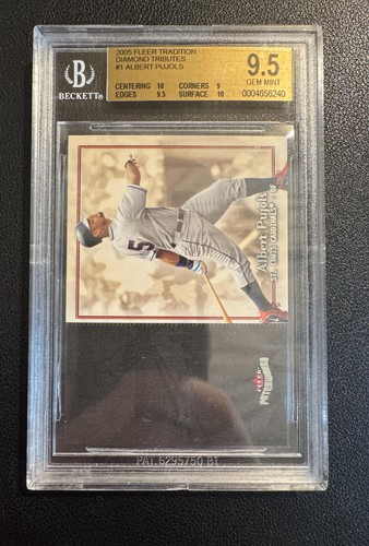 2004 Fleer Patchworks BGS 9.5 Albert Pujols #46 St. Louis Cardinals