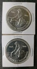 Two 1982 Engelhard 1oz Silver American Prospector Bullhorn Rounds