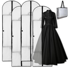 Garment Bags 4 Piece Garment Bag Long 60x180 cm Waterproof and Mothproof...