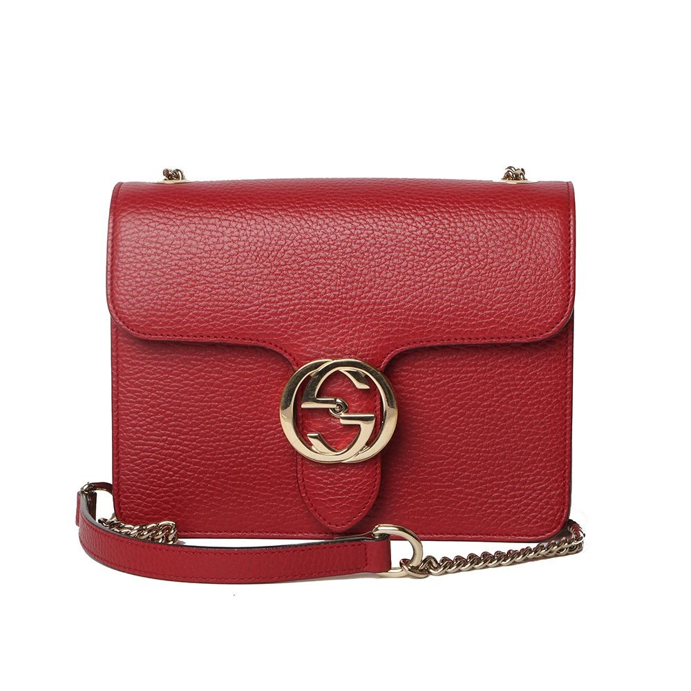Gucci Interlocking Chain Crossbody Small 31074-2 … - image 1