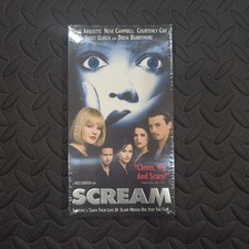 Scream ( VHS, 1997) Horror, Neve Campbell, Courtney Cox W/universal Watermarks