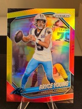 2025 Panini Prizm Bryce Young Red And Yellow /44 Panthers
