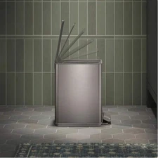 Kohler 6 Liter Stainless Steel Step Trash Bin 2 Pack Bathroom Trashcan