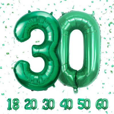 Dekoration für 30. Geburtstag, kann mit Helium gefüllt werden