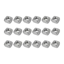 Square Nuts M4x7mmx3mm 100Pcs, 304 Stainless Steel Screw Nuts Silver