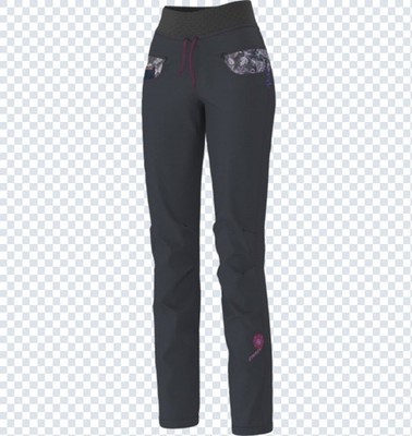 Crazy Idea Aria Light Pant Women  Leichte Kletterhose mit breitem Bund  graphite