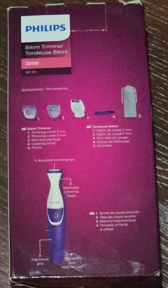 Recortadora de bikini inalámbrica Philips BikiniGenie a prueba de ducha ~ Serie 2000 TOTALMENTE NUEVA Foto 3 de 3
