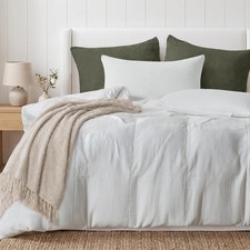 Muslin Duvet Cover Queen Size, Cloud-Gauze Cotton Duvet Cover Set, Breathable 