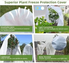 Plant Covers Freeze Frost Protection 2-Pack Large Bush Tree Cover Zip 40”X 45”