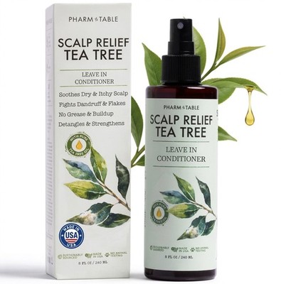 Scalp Relief Tea Tree Leave-In Conditioner, Soothes Itchy, Dry Scalp, Hydrates,