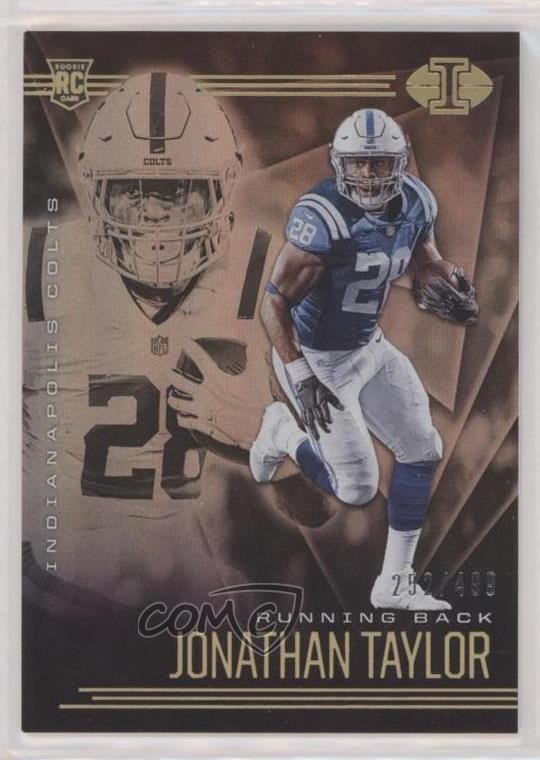 2020 Illusions Trophy Collection Bronze /499 Jonathan Taylor #14 Rookie RC i5f