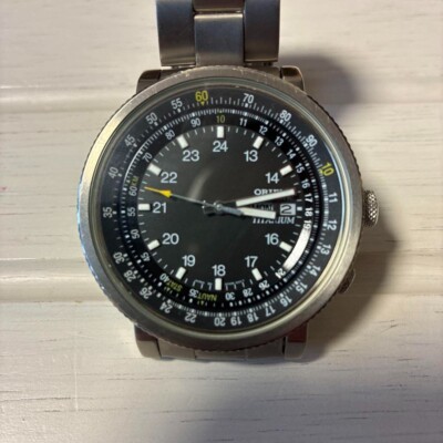 オリエント　キングマスター　EM58-C0　チタニウム　廃盤　レア オリエント キングマスター EM58-C0 チタニウム 廃盤 レア オリエント