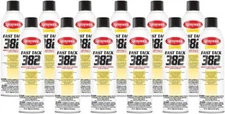 Sprayway 382 Fast Tack MIST Pallet Spray Adhesive 382S, 12 Cans