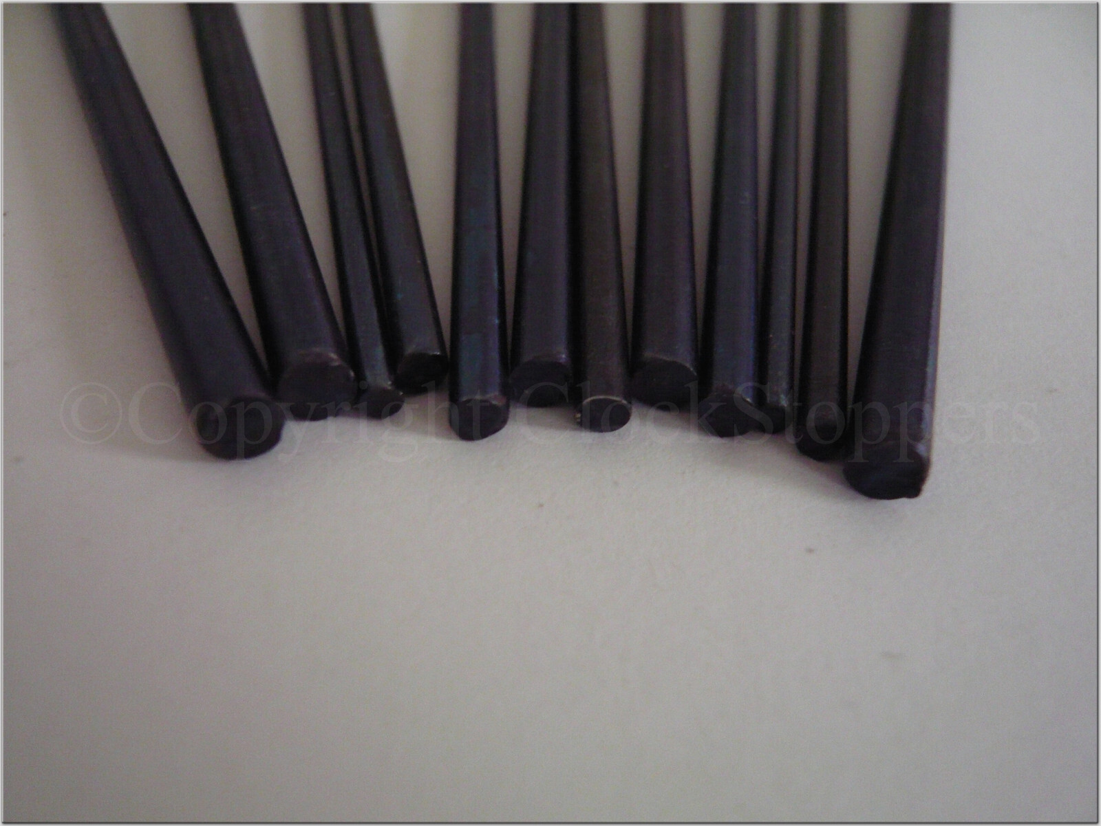 Blue Steel Wire Pinion Pivot Thin Tempered Rod Sizes 0.55 5mm 3 types