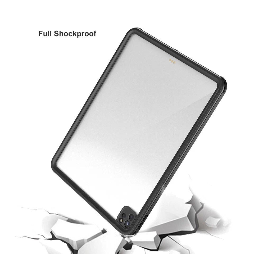 For iPad Pro 4th Gen 12.9 2020 Case Waterproof Shockproof Heavy Duty Stand Cover - Image 4 of 4