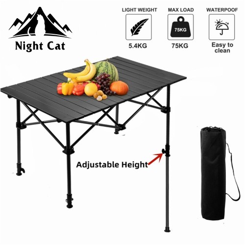Portable Camping Table Folding Kitchen Storage Bag Aluminum Picnic BBQ Desk - Picture 7 of 11