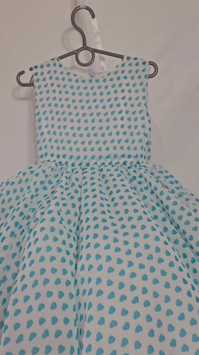 A lush, elegant dress for a ball in the style of the 60s. Fluffy skirt. for a gi - Video 1 of 1