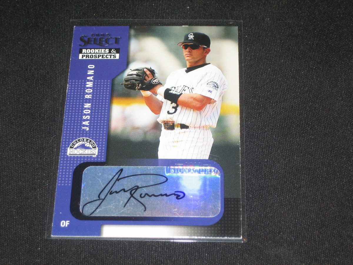 JASON ROMANO ROCKIES STAR SIGNED AUTOGRAPHED CERTIFIED AUTHENTIC