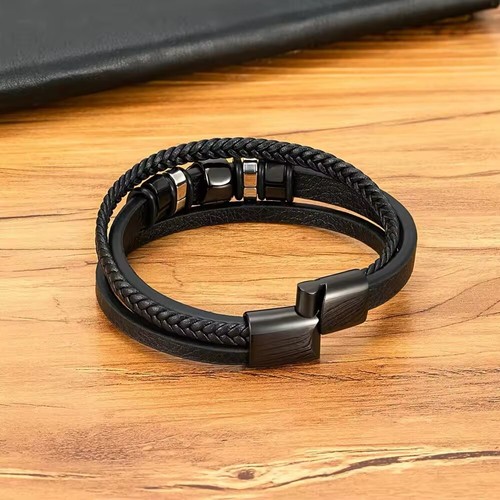 to my son vegan leather bracelet gift for Birthday Christmas Graduation wedding - Picture 3 of 5