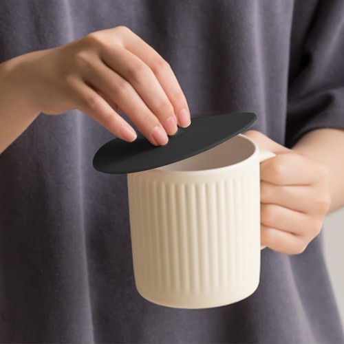 Silicone Cup Cover Lids 4.3 Inch Mug Cover Reusable for Coffee & Tea Cups 1 PC - Picture 3 of 8