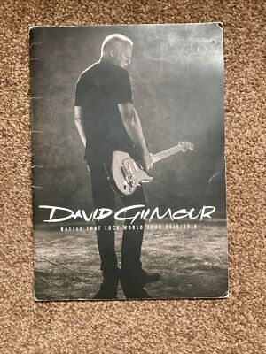David Gilmour ''Rattle That Lock'' World Tour 2015/2016 official gig  program