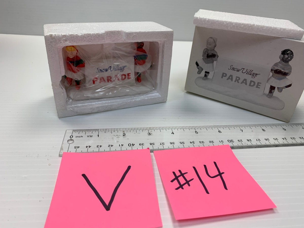 Dept 56 Snow Village Come Join The Parade Sign Accessory