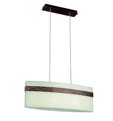 Massive Pendelleuchte 3x E27 LED mög. Lampe Leuchte 79cm Glas 405554310 Livu Neu