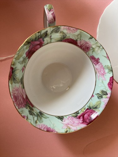NEW Victorias Tea Room ROSES Teacup & Saucer - Picture 6 of 11
