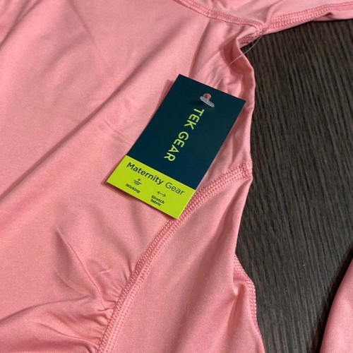 Maternity Tek Gear Ruched long sleeve tee. Size L. Pink. - 第 5/7 張圖片