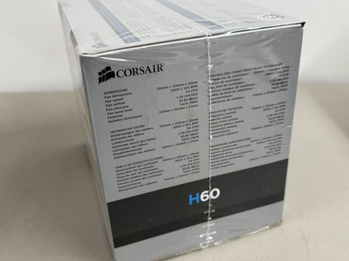Corsair Hydro Series H60 High Performance Liquid CPU Cooler - Intel & AMD New - Afbeelding 5 van 7