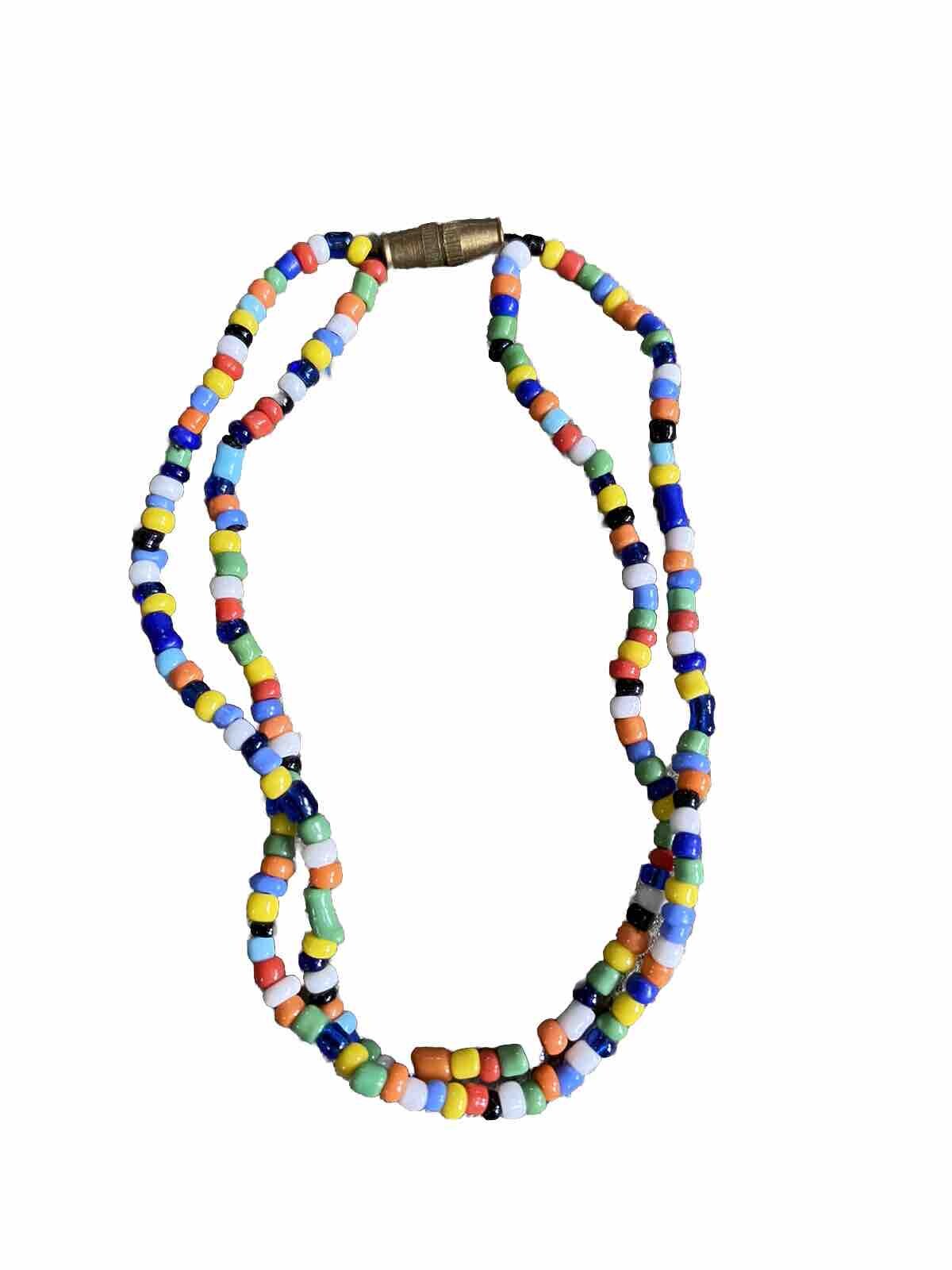 Beaded Bracelet Multicolor Double Layer - image 1