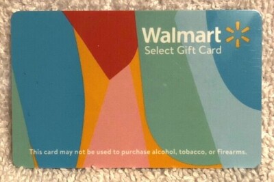 WalMart Special Select Gift Card Not For Alcohol Tobacco or Firearms  FD-103318