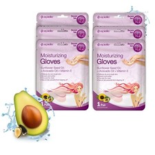 epielle Moisturizing Gloves Mask Hydrating Spa Soothes Dry Cracked Hands 6-Pack